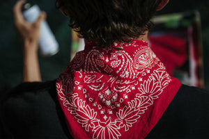 The Bob Marrs Poinsettia-Paisley Bandana Collection