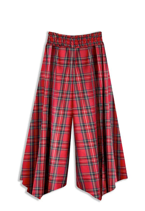 Marrs Makers 'Work it from Anywhere' Pants Red Tartan Plaid