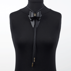 Marrs Makers OG Black Leather Bolo Tie Necklace